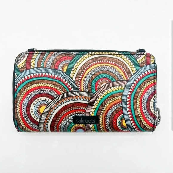 SAKROOTS Artist Circle Large Smartphone Crossbody, Rainbow Spirit Desert - Picture 2 of 8